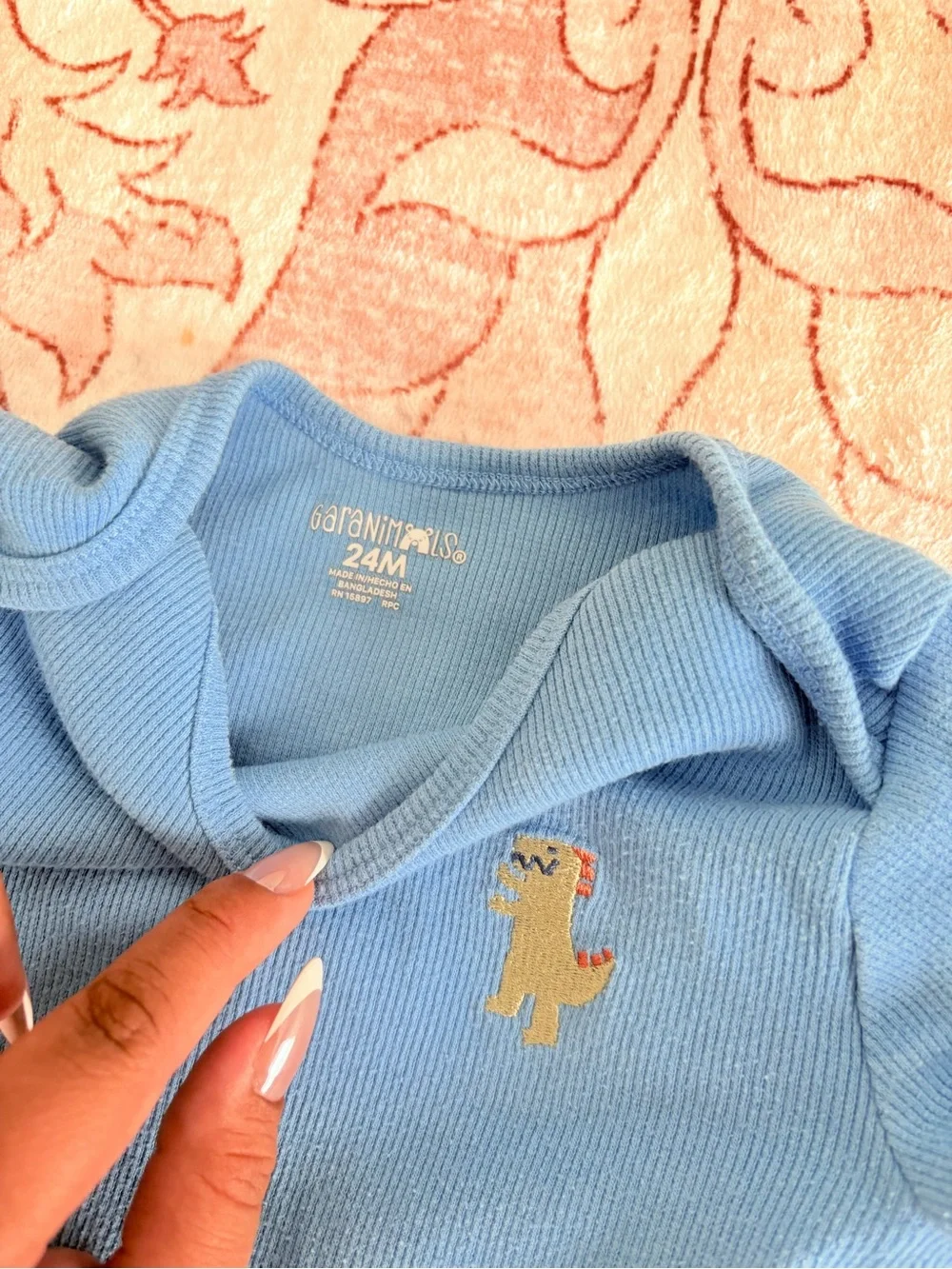Carter's Three-Pack Baby Bodysuits — Light Blue, Teal, Brown